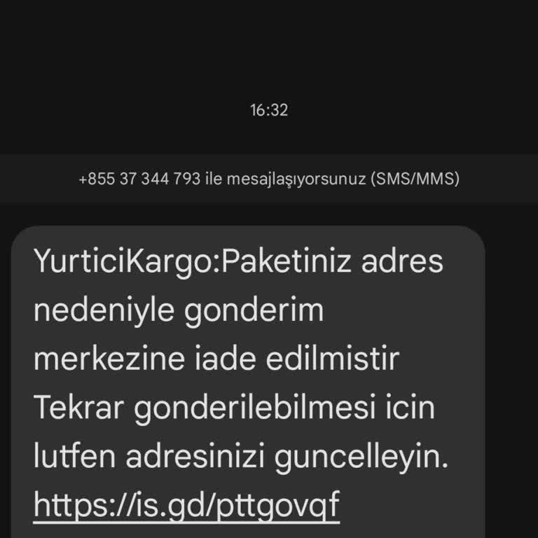 Asılsız Kargo Numarası