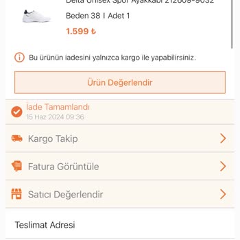 FLO Ayakkabı Ürün İade Yapıldı 2 Üründe Oraya Teslim Oldu Ama 1 Ürün Kayıp