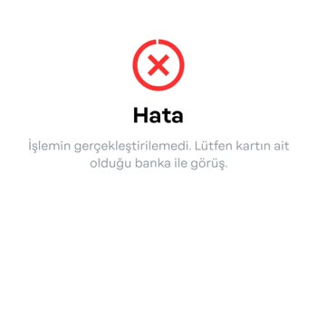 Papara Kredi Kartı Hatası