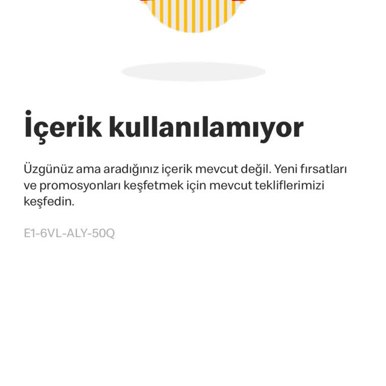 McDonald's Uygulaması Sürekli Hata Veriyor