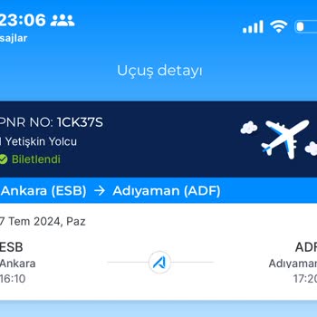 AJet (Anadolu Jet) Adıyaman Uçak Rötarı