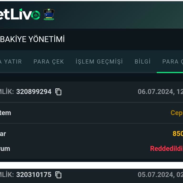 Betlivo Yüksek Ödeme Yapmıyor 8500t Sildi