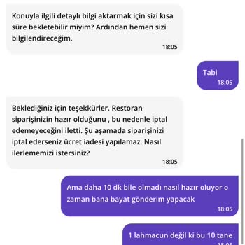 Getir Yemek Siparişimi İptal Etmiyor