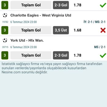 Nesine Yanlış Kupon Değerlendirme