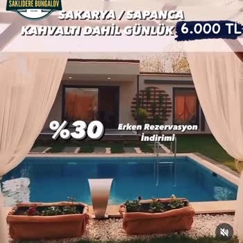 Saklıdere Bungalov Bungalov Ev Kiralamak