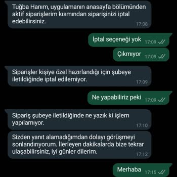 Coffy Siparişimi Yanlış Vermeme Rağmen İptal Etmedi