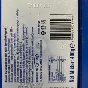 BİM Binzevir Peynirinden Saç Çıktı