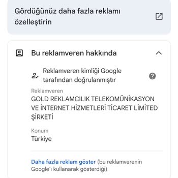 Turkcell Superonline Başvuru Merkezi Gold Reklamcılık Telekomünikasyon