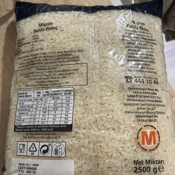 Migros Baldo Pirinç Böceklendi