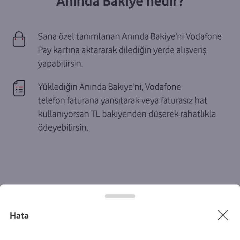 Vodafone Pay Çözülemeyen Kullanıcı Telefon Numarası Aynı Değil Hatası