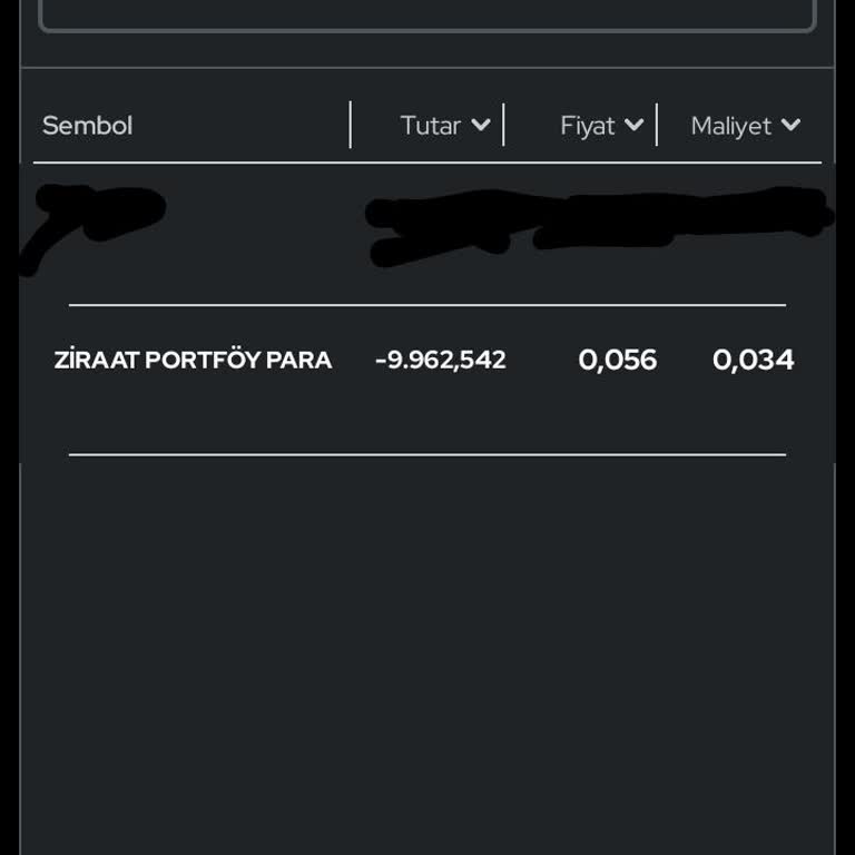 Ziraat Yatırım Ziraat Portföy Para Piyasası Fonundaki Param Gitti Hatta Eksiye Düştü