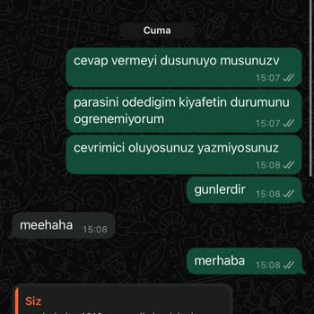 KIRAC (kiraconline.co) Ürünü Göndermiyorlar, Yanıt Vermiyorlar, İademi Alamıyorum.