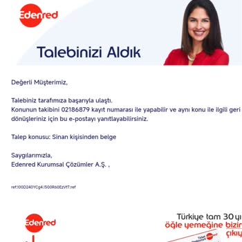 Ticket Restaurant Faturamı Sisteme Eklemenizi Talep Ediyorum