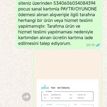 Oyunone.com Site Ürün Hizmet Eksikliği Haksız Kazanç Hakkında