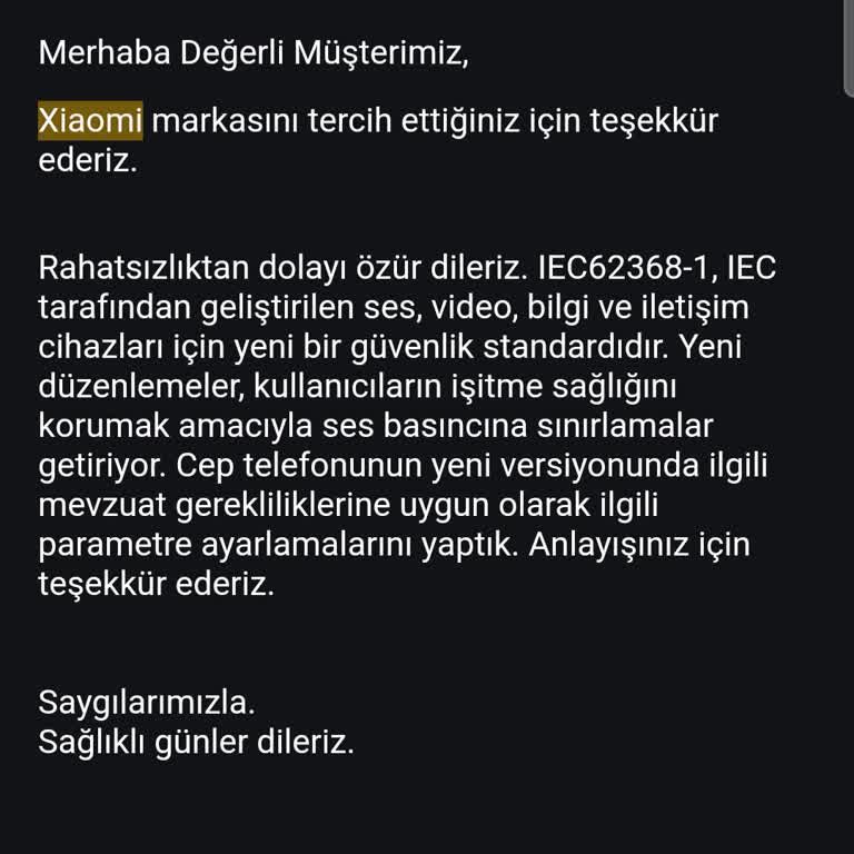 Xiaomi Note 11 Pro Kulaklık Ses Sorunu