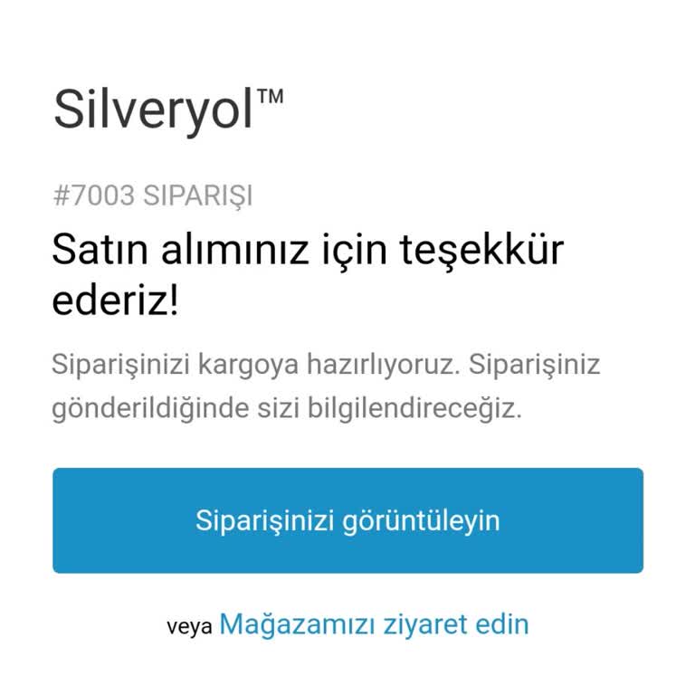 Silveryol'dan Verilen Sipariş Yüzünden Yaşanan 50 Günlük Mağduriyet.