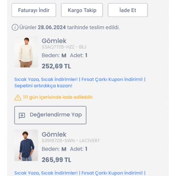 LCW İade Ürün Ve Kodu Alıp İademi Yapmadı