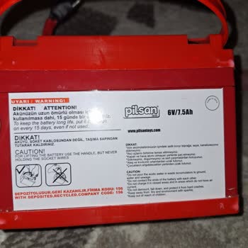 Pilsan Oyuncak 12v Olarak Satılan Pilsan Akülü Araba Da 6v Akü Takılması!