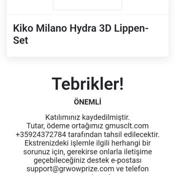 Grtakeprize.com Yanıltıcı Fiyat Ve İletişim Sorunu: 99,99 TL Yerine 70 TL Çekildi