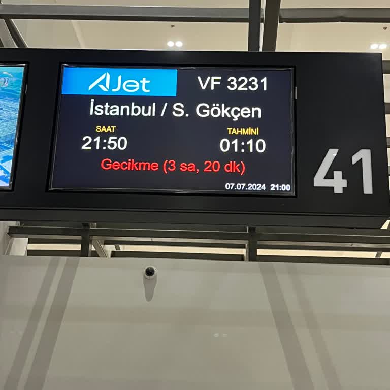 Ajet 3.30 Saat Gecikme