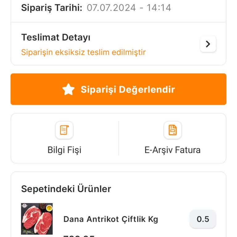 Antalya Kepez Habibler Şubeleri Migros Sanal Market Bozuk Ürün