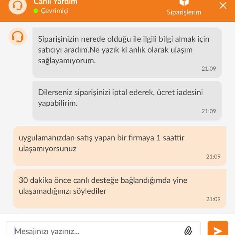 Trendyol GO Yemek Siparişi Teslim Etmemesi