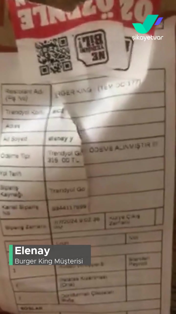 Yunus Emre Şubesi Burger King Sorumsuzluğu videonun kapak resmi