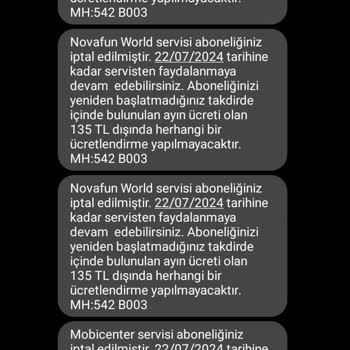 Vodafone Novafun World Servisi