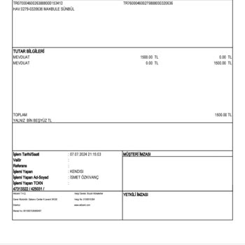 Matbet Paramı Yatırmadılar. V