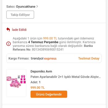 Trendyol Yanlış Ürün Gönderimi Ve Fiyat Artışı Sorunu!