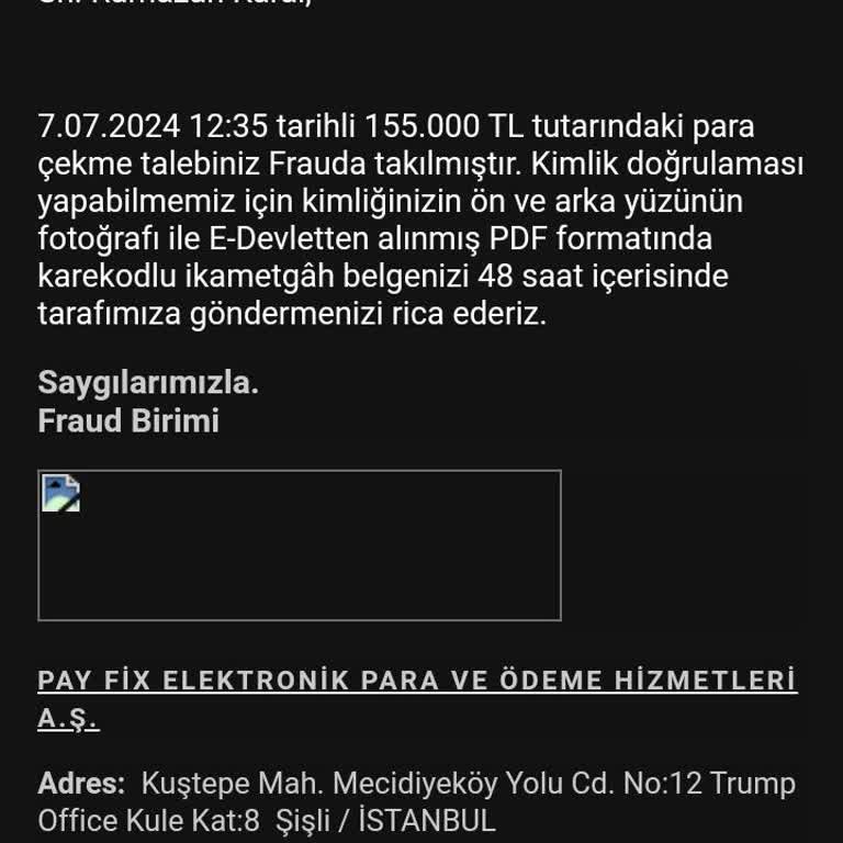 PayFix Para Çekim İşlemi Ve Geri Dönüş Beklentisi