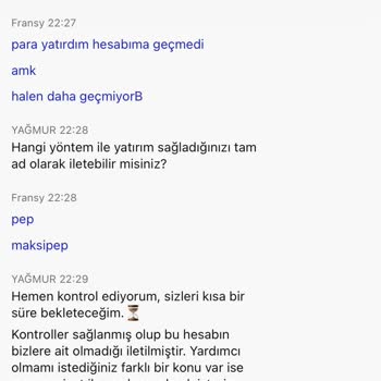 Benjabet Yatırımımın Hesaba Geçmemesi Hesap Onlara Ait Değilmiş Dd