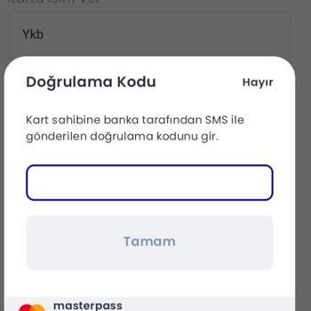 Chippin Uygulamasında Yapı Kredi Bankası Kredi K İle Ödeme Yapamıyorum