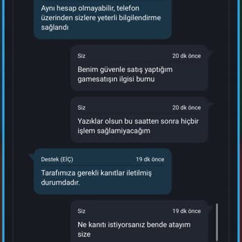 GameSatış Tan Asla Bir Daha Alışveriş Yapmayacağım