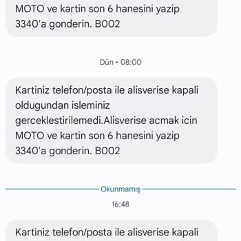 Garanti BBVA Garantiden Gelen Mesaj