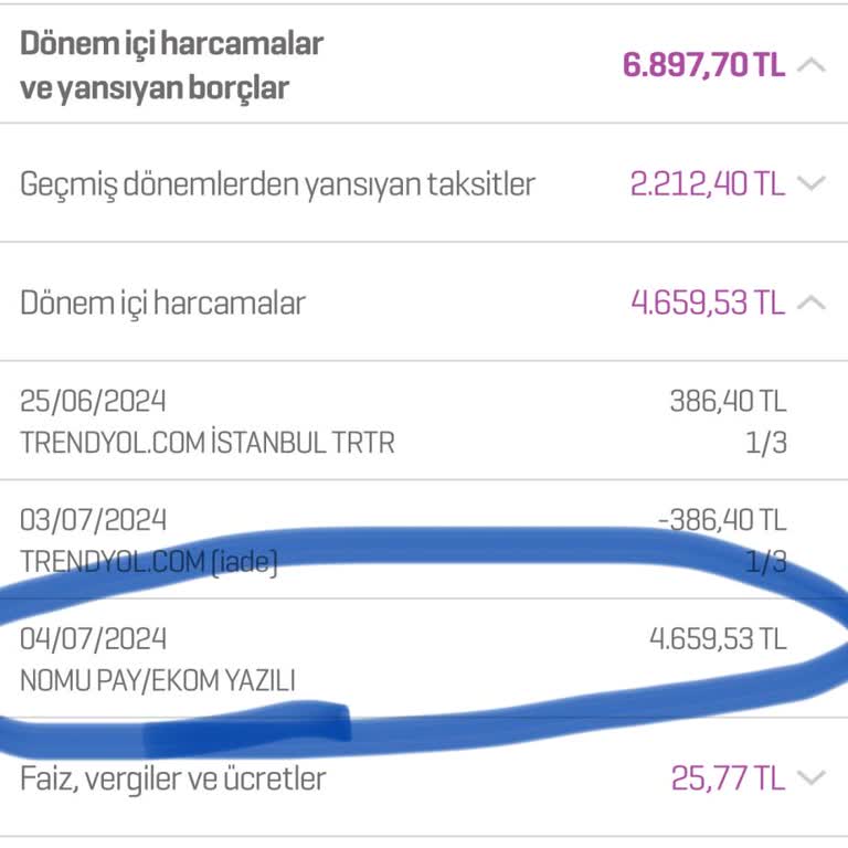 Nomu Pay Bilgim Dışında Kredi Kartımdan İzinsiz Para Çekme