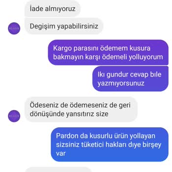 Eflatun Collection Kusurlu Ürün Yollamaları