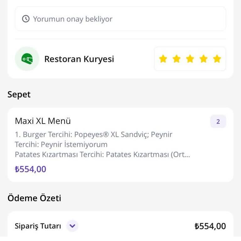 GetirYemek Bozuk Ürünü Ücret İadesi Yapmıyor