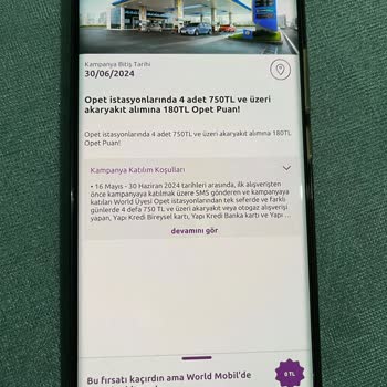 Yapı Kredi Ve Opet İn World Puan Oyunu