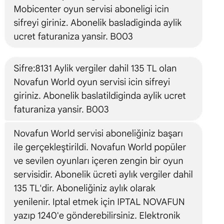 Vodafone Novafun World Oyun Servisi