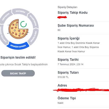 Domino's Pizza 1 Saat 15 Dakikadır Siparişim Gelmedi