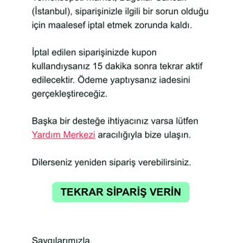 Mağdur Olmak İstiyorsanız Buyurun Yemeksepeti'ne
