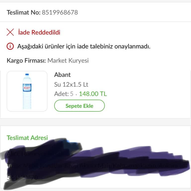 Trendyol Teslim Edilmeyen Ürünün Para İadesi Yapılmadı