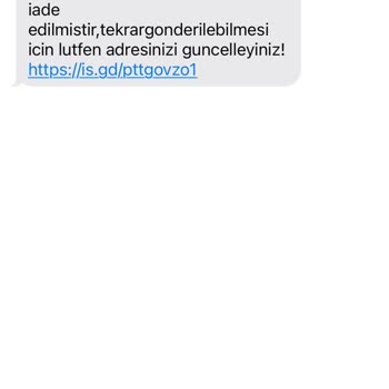 +855 79 060 638 li Numaradan Kargo Ve PTT Kargo Temalı Şüpheli Mesaj