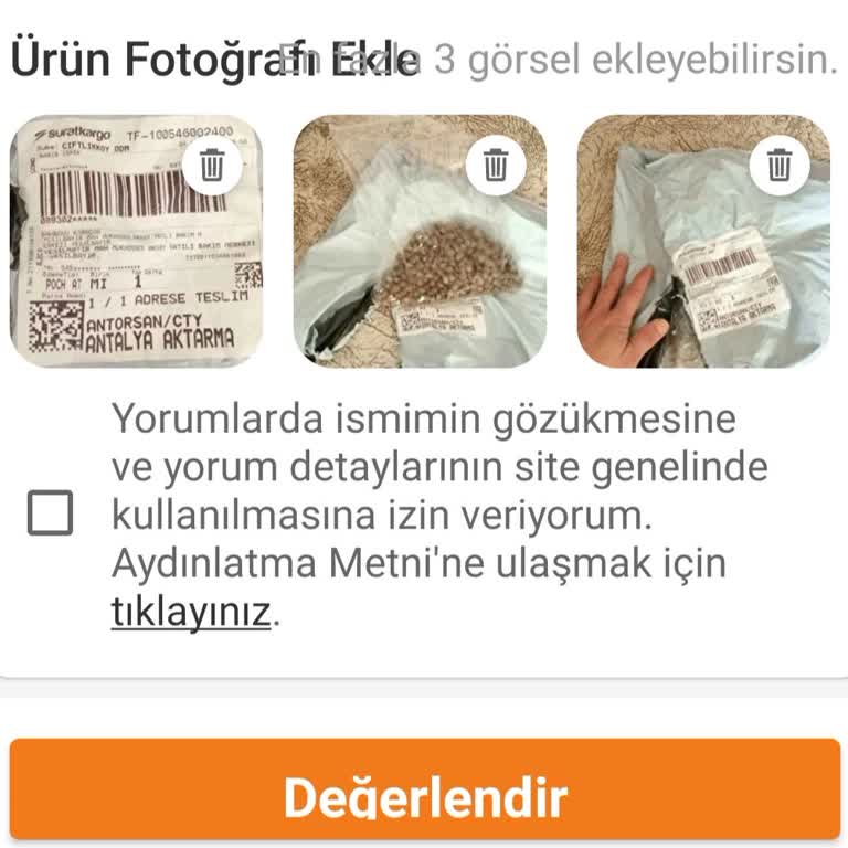 Trendyol Eksik Ürün Yollandı