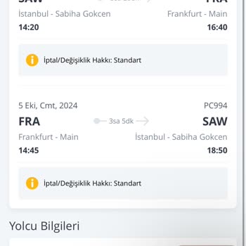 Pegasus Rezervasyon İptali Ve Ücret İadesi Sorunu