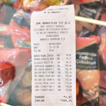 Şok Market Reyon Ve Kasa Farkında İade Alınmak İstendi.