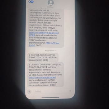 Maalesef Vodafone Kendi Yaşattığı Mağduriyeti Dahi Gidermemekte
