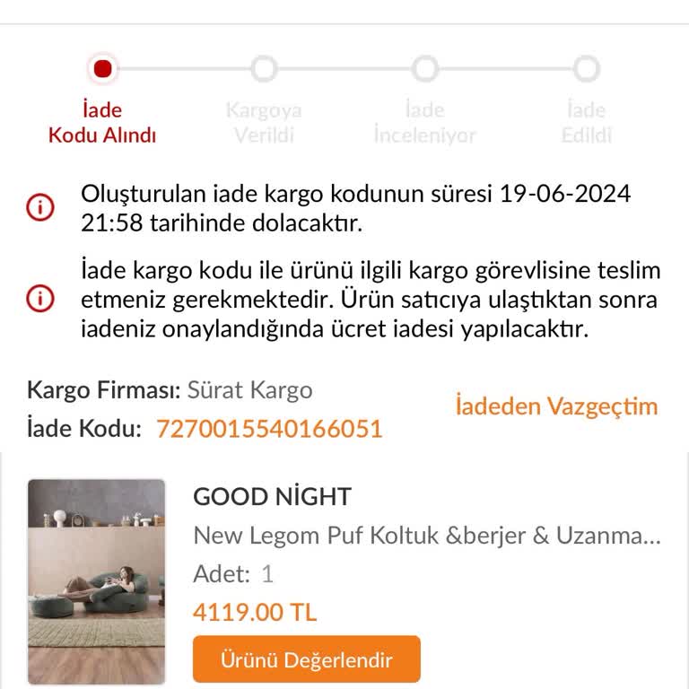 Trendyol İade Sürecinde Ürünüm Kayboldu
