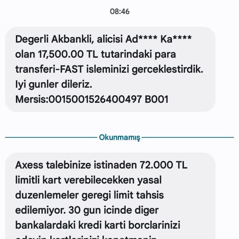 Akbank Kredi Kartı Hk.